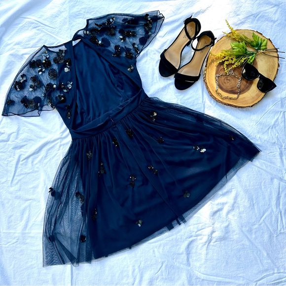 Gianni Bini Embellished Backless Dress - Picture 3 of 7